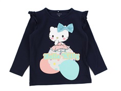 Name It dark sapphire Hello Kitty sløjfe top